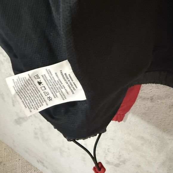 Nike Air Jordan Essentials Woven Jacket Size M #DA9832 Red Black Full Zip Hood - Picture 13 of 14